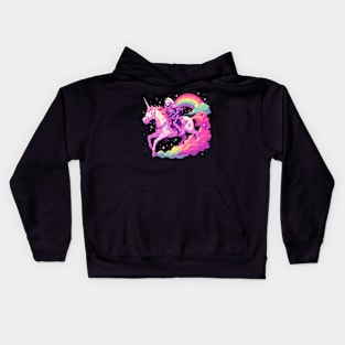 reaper ride unicorn Kids Hoodie